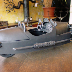 A hand wrought iron car model Morgan A hand wrought iron car model Morgan