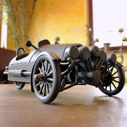 A wrought iron car model Morgan A wrought iron car model Morgan