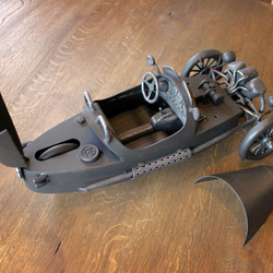A wrought iron car - artistic work A wrought iron car - artistic work