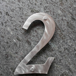 Stainless steel numbers 0 - 9 Stainless steel numbers 0 - 9