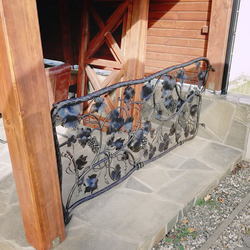 Artistic hand-forged railing with the motif of nature - luxurious railing Artistic hand-forged railing with the motif of nature - luxurious railing