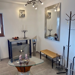 Modern anteroom furniture � forged shoe rack, hanger stand, umbrella stand, stainless steel cabinet and mirror