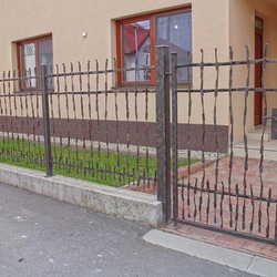 A wrought iron fence CRAZY A wrought iron fence CRAZY