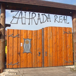 A wrought iron sign - entrance to a garden centre A wrought iron sign - entrance to a garden centre