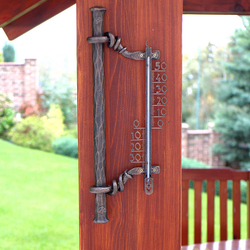 A wrought iron thermometer - Luxury garden thermometer A wrought iron thermometer - Luxury garden thermometer