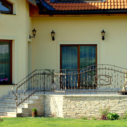 The exterior wrought iron railing - crazy The exterior wrought iron railing - crazy