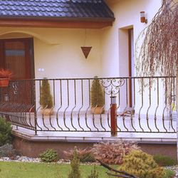 An exterior railing - terrace An exterior railing - terrace