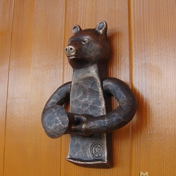 A wrought iron knocker - Bear A wrought iron knocker - Bear