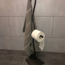Designer toilet paper and towel stand Designer toilet paper and towel stand