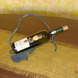 A wrought iron bottle holder - Exclusive gift for a man A wrought iron bottle holder - Exclusive gift for a man