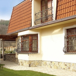 Rustic wrought iron railings Rustic wrought iron railings